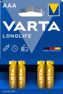 Baterie VARTA AAA Longlfie LR03 1,5V blister 4 szt.