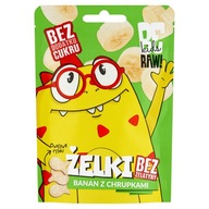 Żelki Be Raw! banan z chrupkami 35 g bez cukru