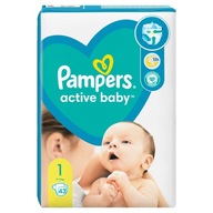 Pieluszki Pampers Active Baby Rozmiar 1 43 szt.