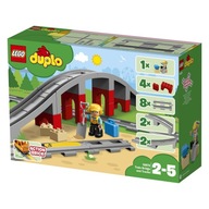 LEGO Duplo 10872 Tory kolejowe i wiadukt + Figurka