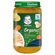 Príkrm Gerber Organic Zeleninky s kuracím mäsom a ryžou pre deti 250 g