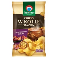 Przysnacki Chipsy w kotle prażone o smaku karmelizowana cebula 125g