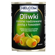 Španělské olivy plněné lososem 300 ml Helcom