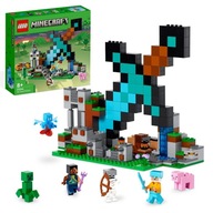 LEGO Minecraft Baza Diamentowy Miecz Creeper Świnia 21244