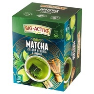 Big Active Herbata Zielona ekspresowa Matcha + limonka 20 torebek