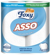 Ręcznik kuchenny w roli Foxy ASSO 2w 2rolki naturalnie biały, chłonny