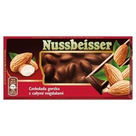 Nussbeiser - czekolada gorzka z całymi migdałami 100 g