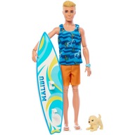 Mattel Ken Surfer+ piesek HPT50