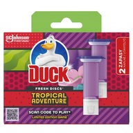 Duck Fresh Discs Tropical Adventure gélové disky pre WC Dvojitá zásoba