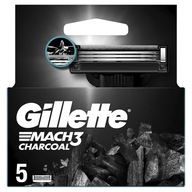 Gillette Mach3 Charcoal Wkłady do maszynki 5 szt. ORYGINALNIE ZAPAKOWANE