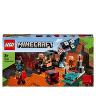 klocki LEGO Minecraft 21185 Bastion w Netherze Magmołaz Piglin Okrutnik