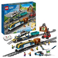 4w1 LEGO City 60336 Pociąg Towarowy Tory | Zwrotnice + Bonusy