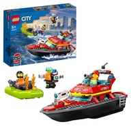 LEGO City 60373 Łódź strażacka