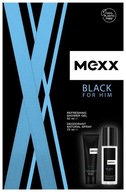 Zestaw prezentowy MEXX Black Man, DNS 75 ml + żel pod prysznic 50 ml