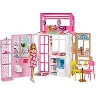 Barbie DUŻY składany Domek dla lalek z lalką i akcesoriami HCD48 Mattel