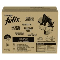Mokra karma dla kota w galaretce Felix Fantastic 120 szt. x 85g (10,2 kg)