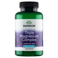 Swanson Triple Magnesium Complex 400mg 100 kapszula Magnézium IMMUNITÁS STRESSZ