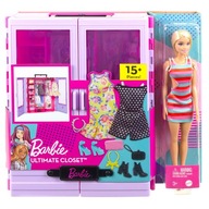 Barbie Szafa z lalką i akcesoriami HJL66 Zestaw Garderoba z Ubrankami