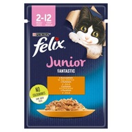 Mokra karma dla kota Felix kurczak 0,085 kg Junior