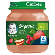 Deserek Gerber mus Organic Jabłko malina 125 g