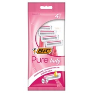 BiC Pure Lady pink 3 ostrza maszynki do golenia dla kobiet damskie 4 sztuki