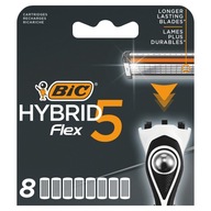 BIC HYBRID 5 FLEX WKŁADY DO MASZYNEK OSTRZA NOŻYKI 8 SZTUK 502341