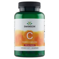 SWANSON WITAMINA C1000+DZIKA RÓZA 90 kaps