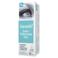 STAROZOLIN KROPLE NAWILŻAJĄCE NA SUCHE I PODRAŻNIONE OCZY 10ml