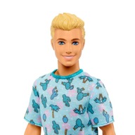 Lalka Ken Barbie chłopak blondyn niebieski HJT10