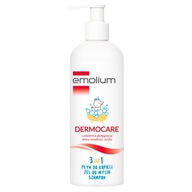 Emolium Dermocare 3v1 Tekutý kúpeľ, umývací gél, šampón 400ml