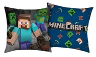 MINECRAFT poduszka dekoracyjna Steve Zombie Creeper 40X40 cm