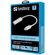 Externá zvuková karta Sandberg USB-C Audio Adapter
