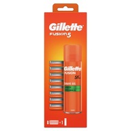 Gillette Fusion5 Ostrza wymienne do maszynki do golenia x 8 + 200ml Żel