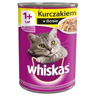 Mokra karma dla kota Whiskas w sosie kurczak 0,4 kg