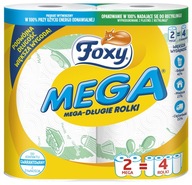 Ręcznik papierowy Foxy Mega 2 szt. MEGA DŁUGIE ROLKI /4opakowania x2rolki