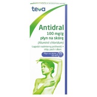 Antidral 50 ml płyn na skórę łagodzi nadmierną potliwość stóp pach dłoni