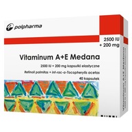 Vitaminum A+E 2500 j.m + 200 mg 40kapusłek