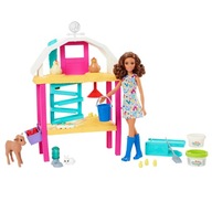 Mattel Barbie Farma radosnych kurek + lalka HGY88