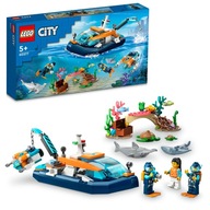 LEGO City Statek Łódka + Łódź podwodna + 3 Figurki 60377