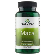 SWANSON Maca Suplement Diety Wzmocnienie Pamięć Energia 500 mg 100 kaps