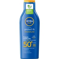 NIVEA SUN Protect & Moisture Hidratáló napozó krém SPF 50+, 200 ml