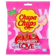 Lízatko Chupa Chups Strawberry Love 120 g (10 ks) g Jahodová