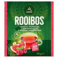 ASTRA herbata ROOIBOS herbatka z czerwonokrzewu MALINA GREJPFRUT 60 TOREBEK