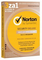 NORTON SECURITY DELUXE 3 za 1 - 3 URZĄDZENIA 12 ms