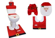 Zestaw świąteczny do łazienki pokrowiec Mikołaj WC