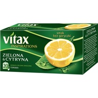 Herbata VITAX INSPIRATIONS zielona z cytryną (20 s