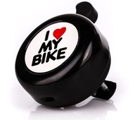 Zvonček na bicykel 55mm classic klasický I Love My Bike milujem svoj bicykel