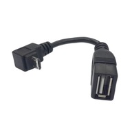 Kabel Adapter KĄTOWY HOST Micro USB 2.0 OTG DOLNY