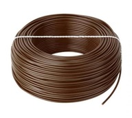 Kábel elektrický kábel LGY 1x0,5mm hnedý 1m