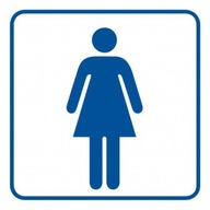 Znak tablica tabliczka PCV WC Toaleta damska